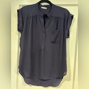 Navy Pleione Blouse